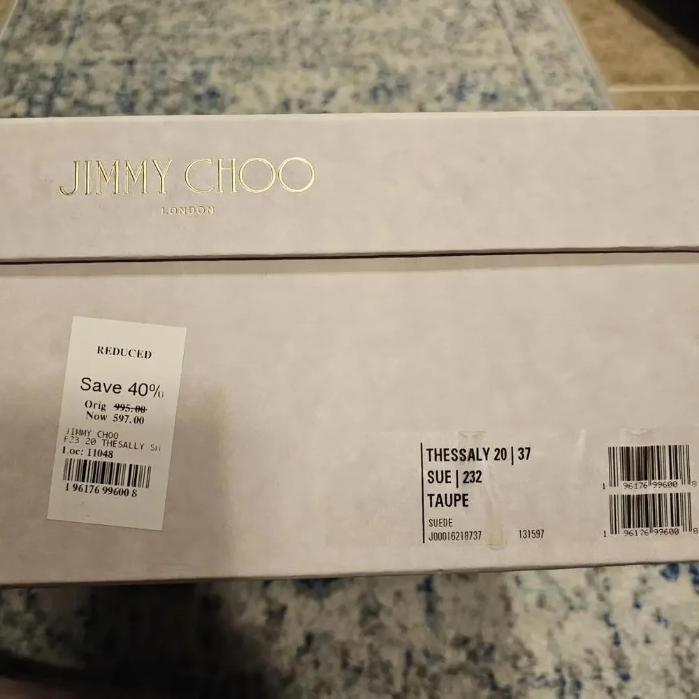 NWT Jimmy Choo Women's Suede Thessaly Boots Size 37 - Picture 4 of 4